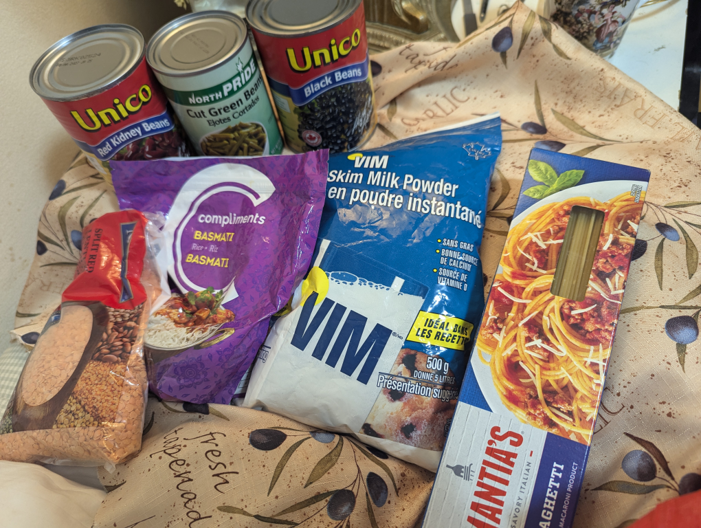 Assorted Beans, Rice, Pasta & Milk Powder