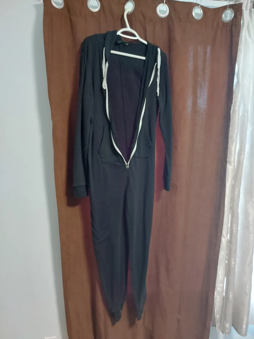 Black Zip-Up Onesie thumbnail