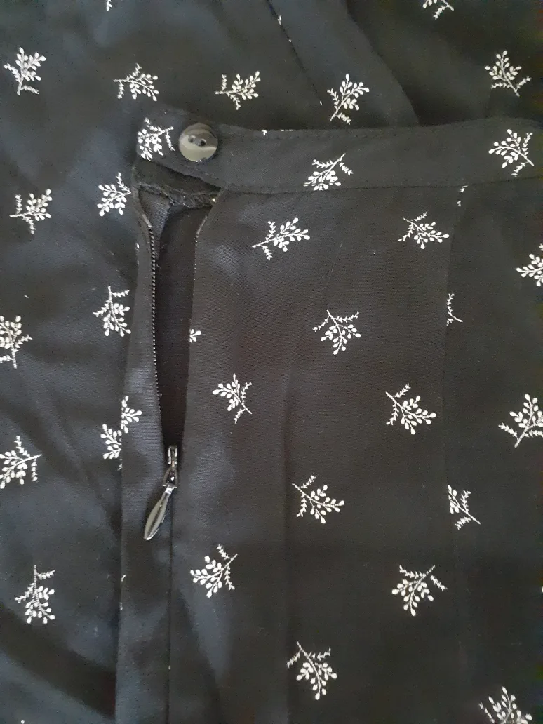 Long Black floral skirt image indicator(3)