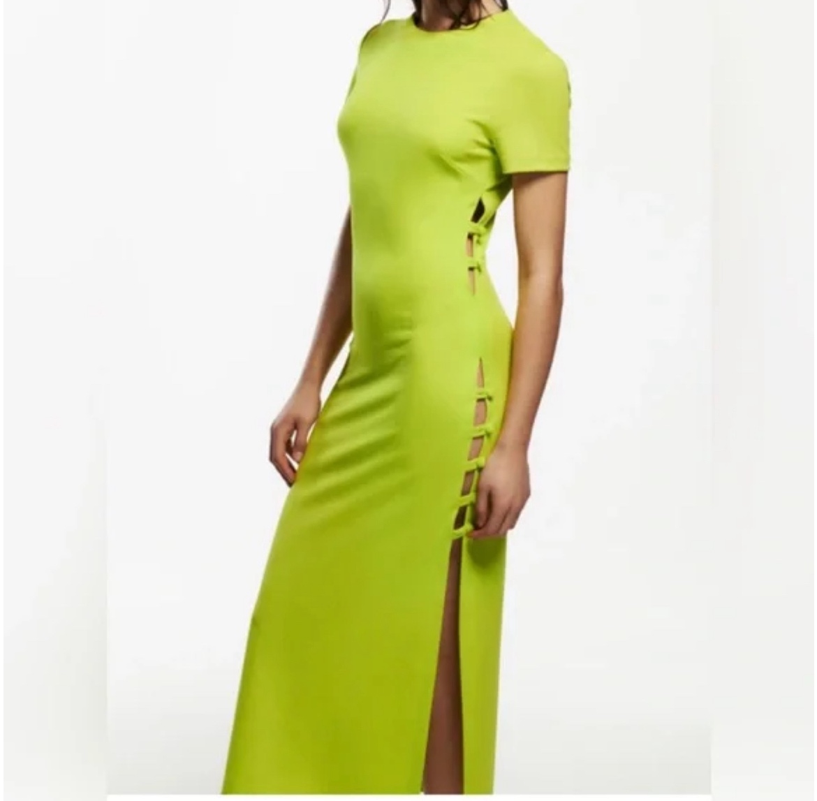 Sold out side cut out sultry day to night Zara dress - photo 2