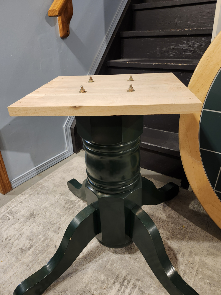 Round Table with Tiled Top - photo 2
