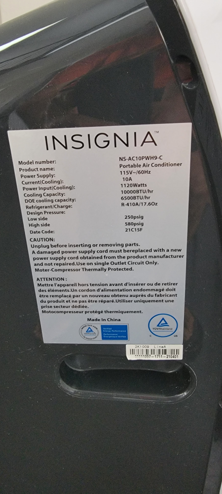 Insignia Portable Air Conditioner - White - photo 3