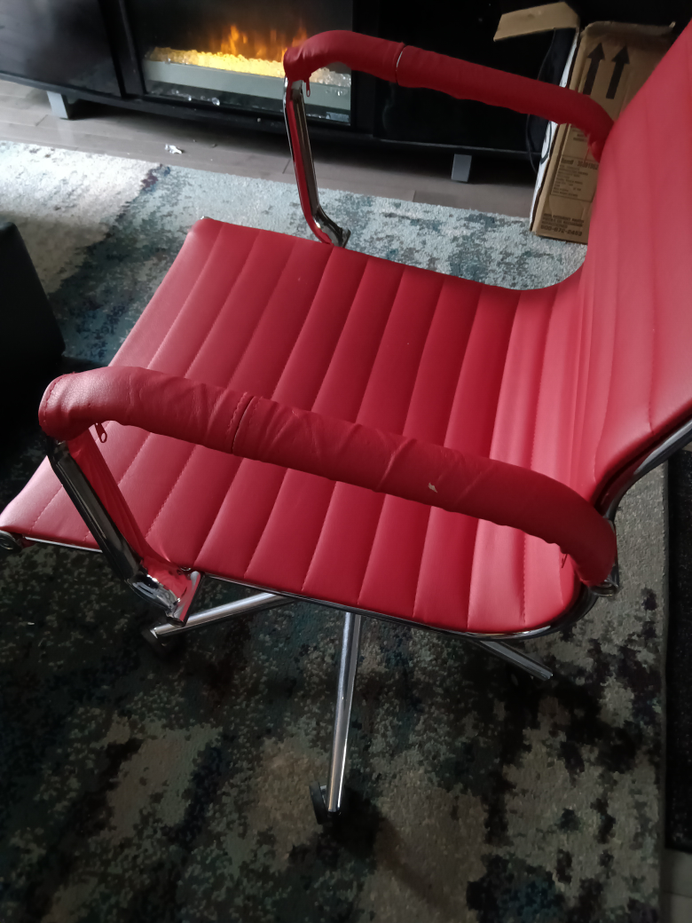 Modern Red Office Chair - photo 3