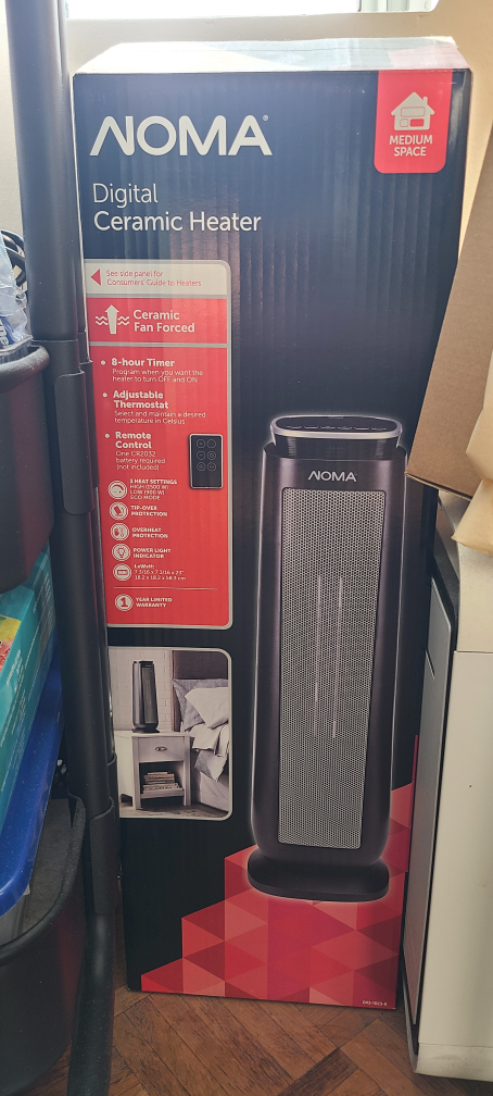 NOMA Digital Ceramic Heater - Medium Space