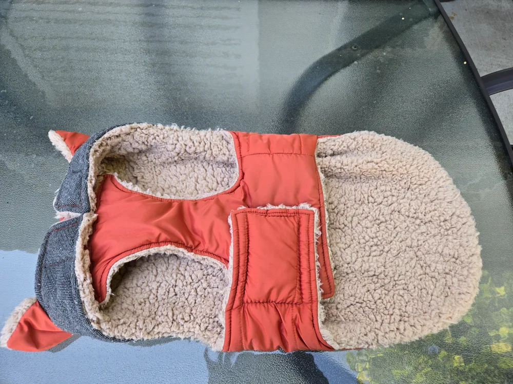 Orange & Grey Dog Coat image indicator(3)