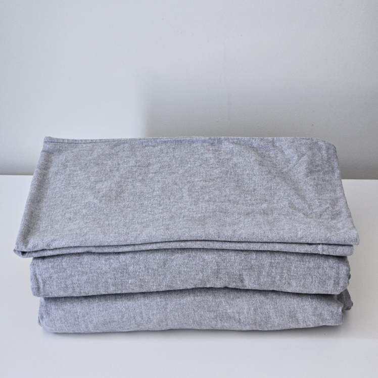 Sheet set, grey, king size, 4 pieces
