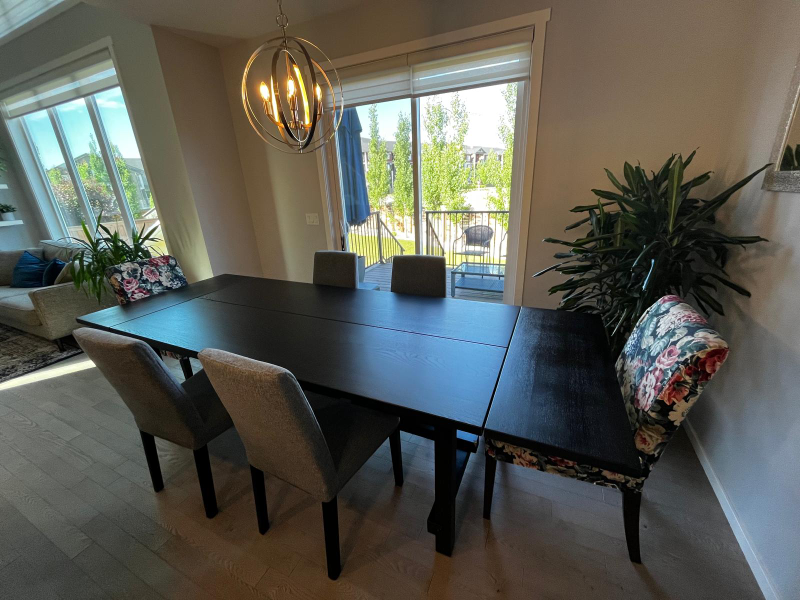 Extendable Black Dining Table