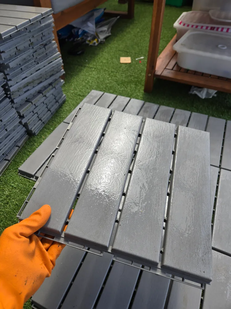 50 ikea runnen tiles light grey 1ft x 1ft image indicator(5)