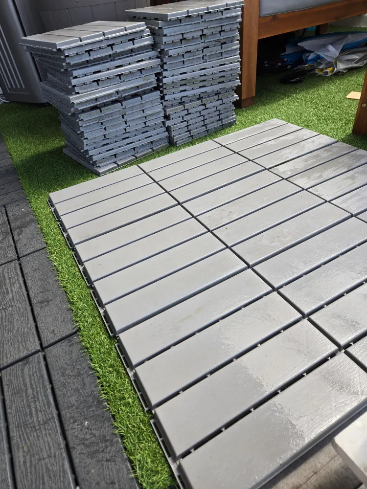 50 ikea runnen tiles light grey 1ft x 1ft image indicator(6)