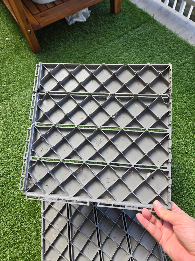 50 ikea runnen tiles light grey 1ft x 1ft image indicator(9)