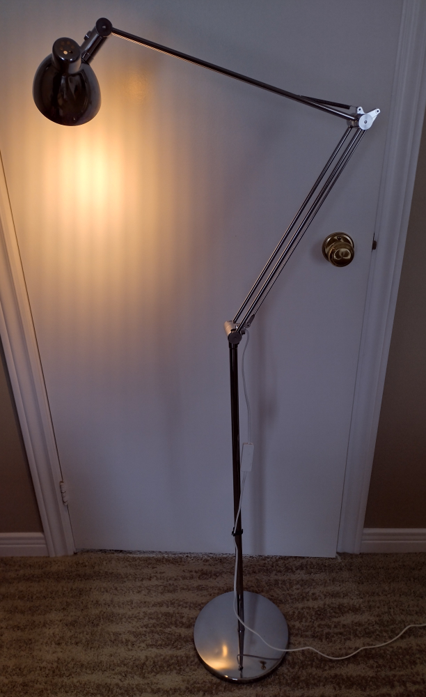 Adjustable Chrome Floor Lamp