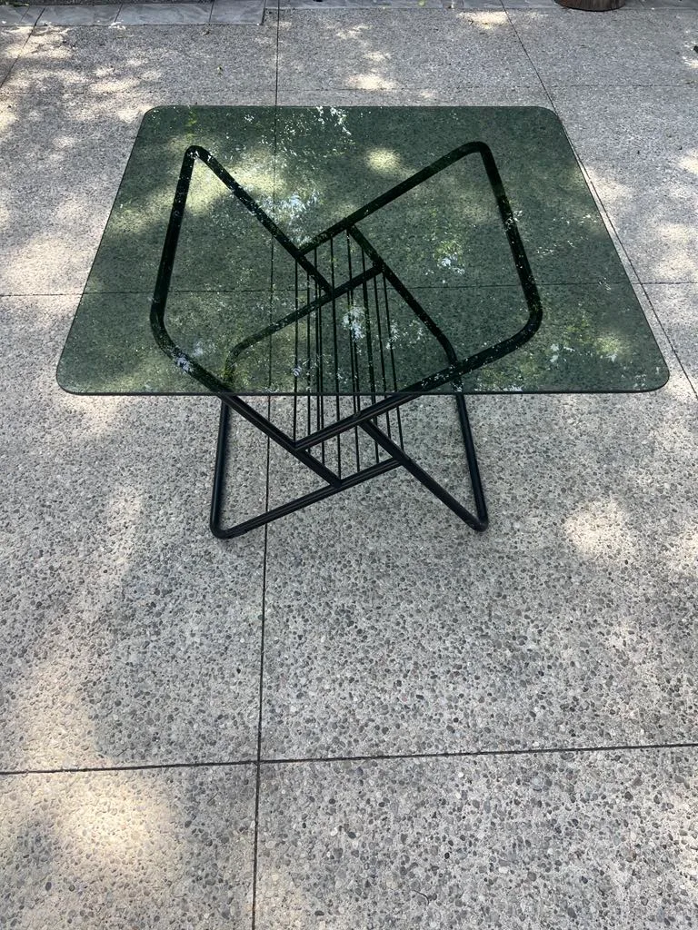 Glass Top  Table - Black Frame image indicator(2)