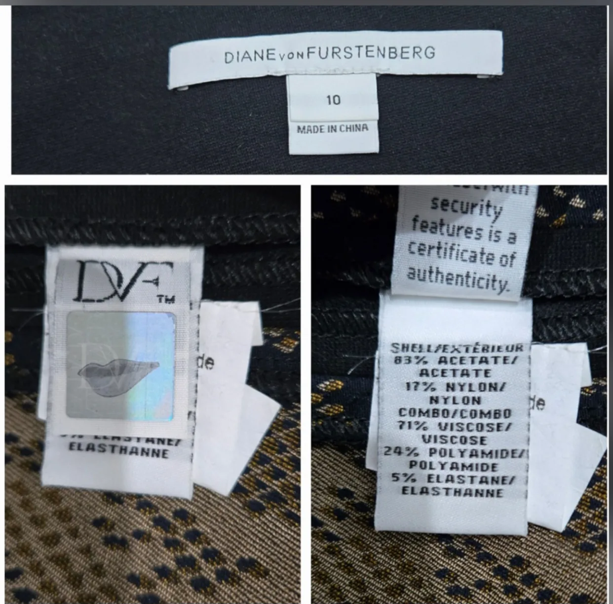 Diane von Furstenberg "Marta" Jacquard Snakeskin Skirt Size 10 image indicator(7)