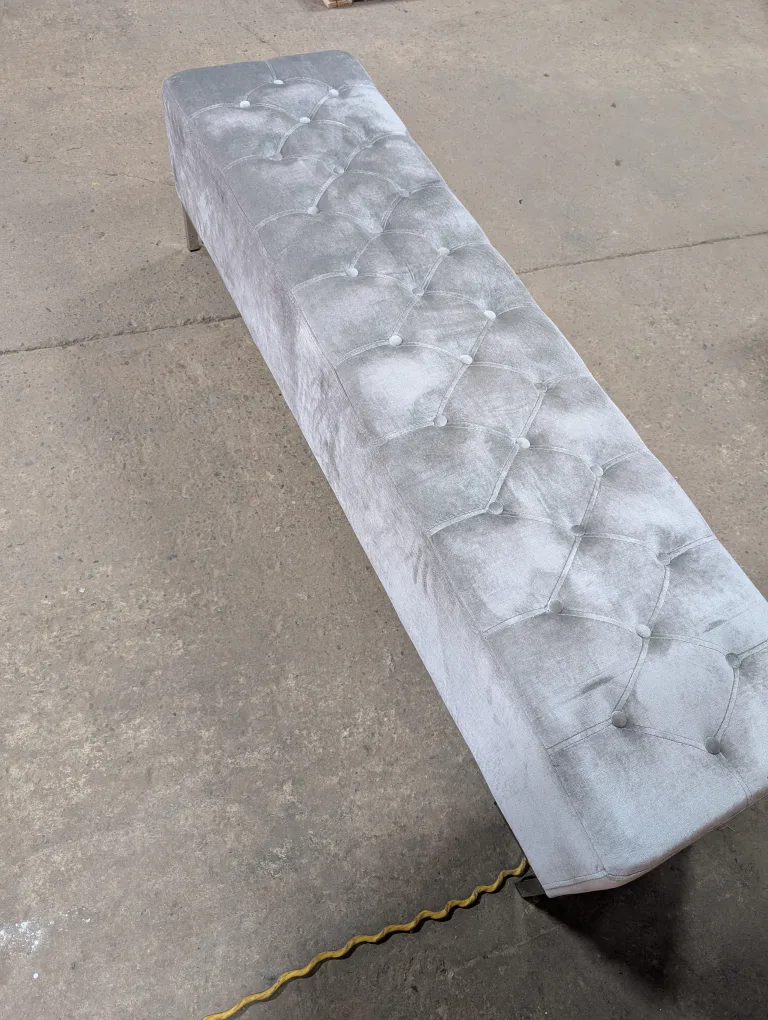 Stylish Button-Tufted Bench thumbnail