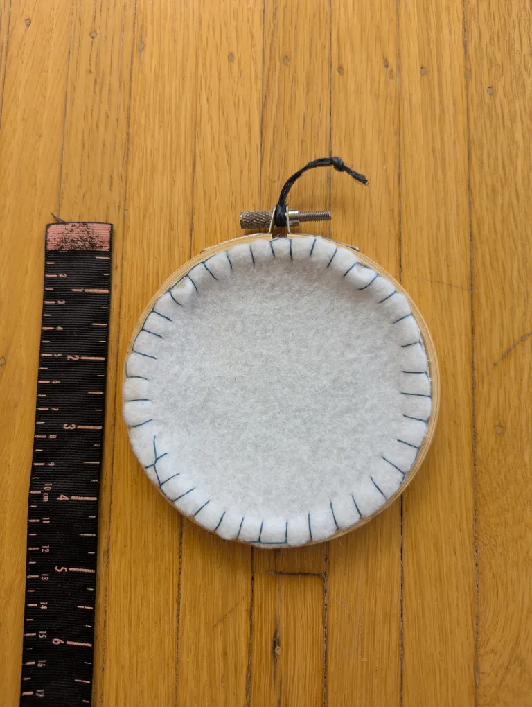 Hand-Stitched Pelvis Embroidery 4" Hoop image indicator(2)