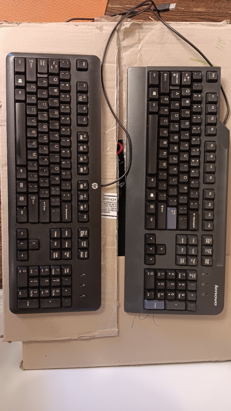 Two Computer Keyboards