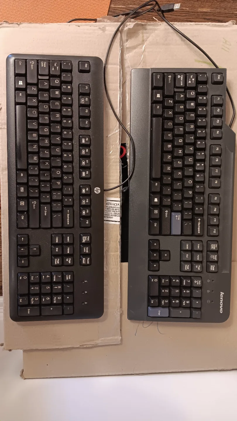 Two Computer Keyboards