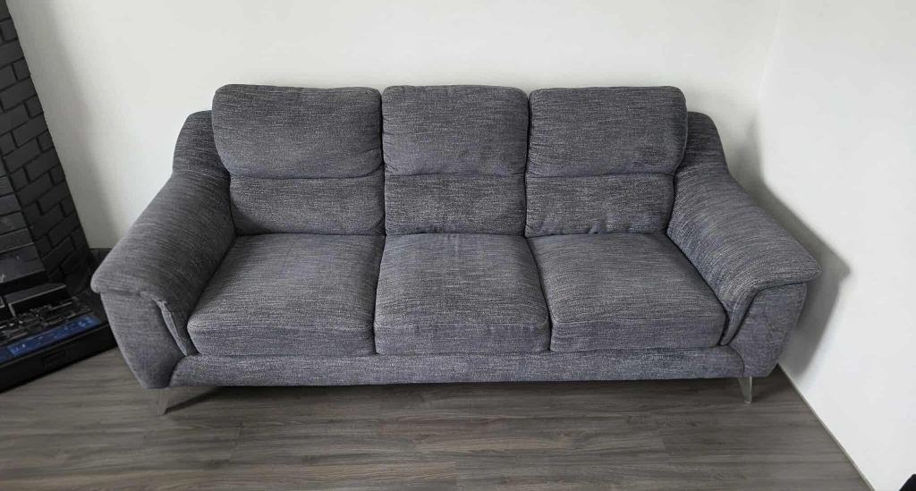 Grey Three-Seat Sofa