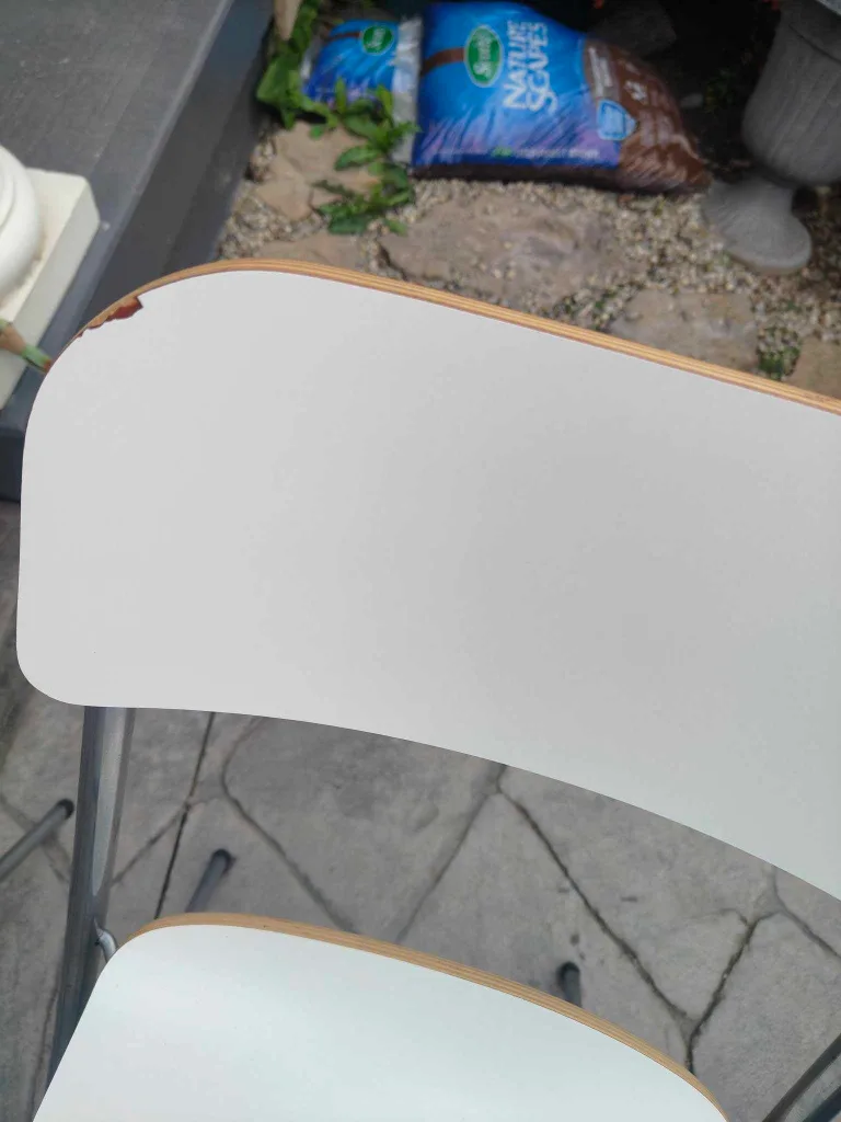 3x IKEA White Folding Chairs or Bar Stools image indicator(8)