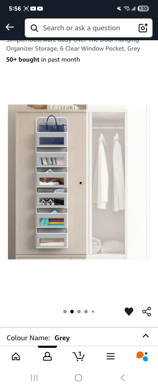 Over-the-Door Hanging Organizer/Storage #freecycle 🥕 image indicator(3)