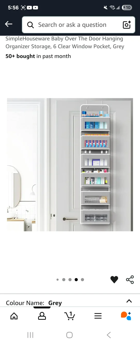 Over-the-Door Hanging Organizer/Storage #freecycle 🥕 image indicator(6)