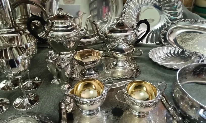 Stunning Full Collection of Silver Plated Serving Pieces image indicator(9)