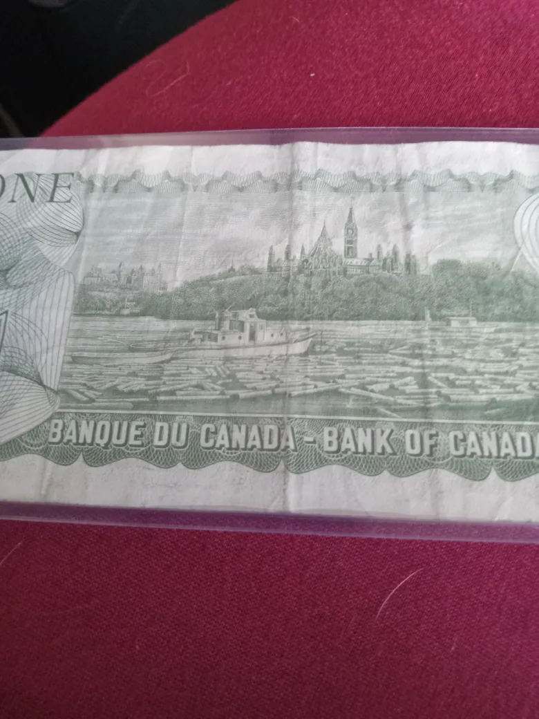 Vintage Bank of Canada One Dollar Bill image indicator(3)