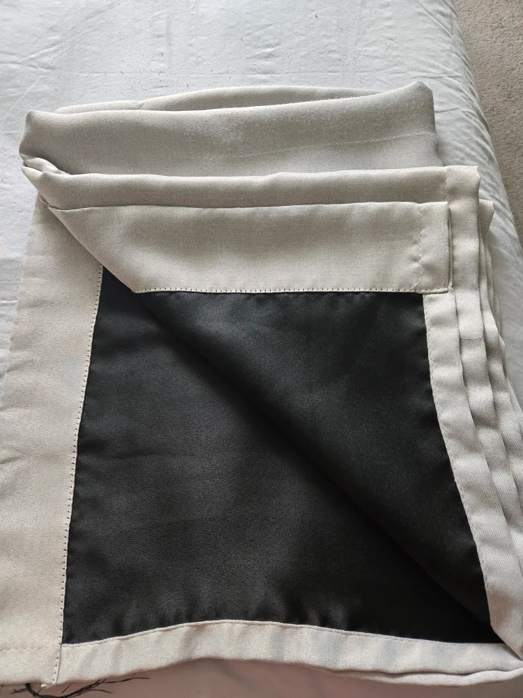 Beige/Blackout Curtain image indicator(2)