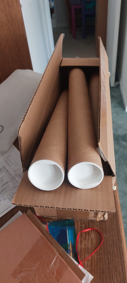Cardboard Tube Lot - set of 6
