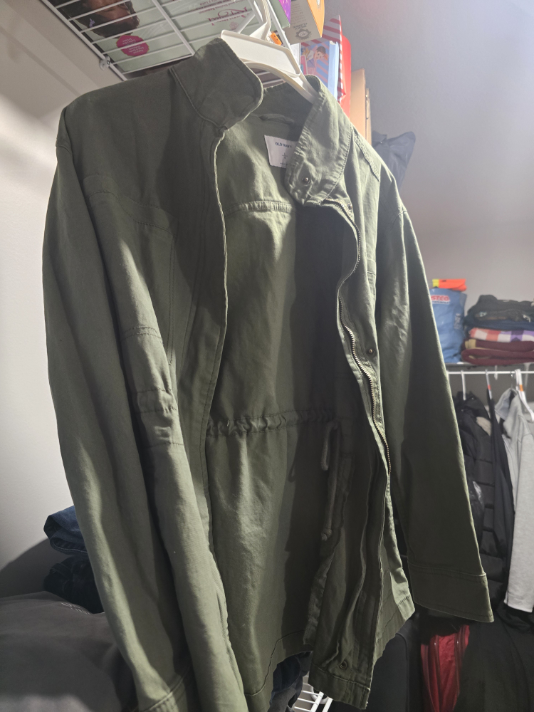 Olive Green Utility Jacket - photo 2