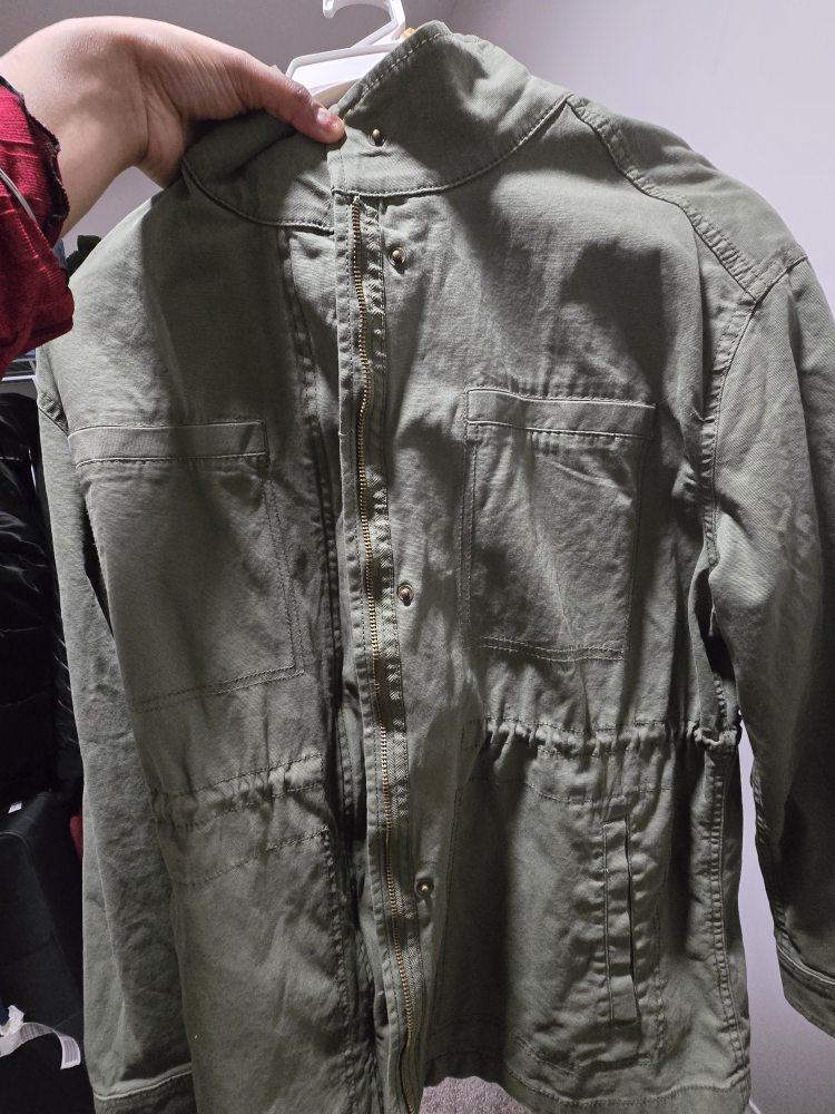 Olive Green Utility Jacket - photo 3