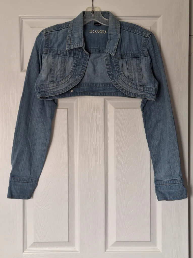 Bongo Denim Bolero Jacket - Size Large thumbnail