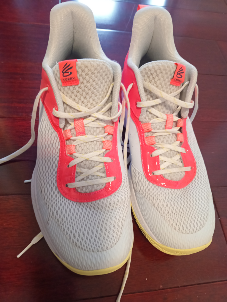 Bright Pink and White Athletic Sneakers