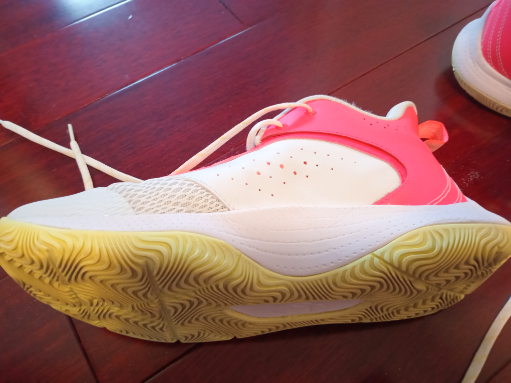 Bright Pink and White Athletic Sneakers - photo 3