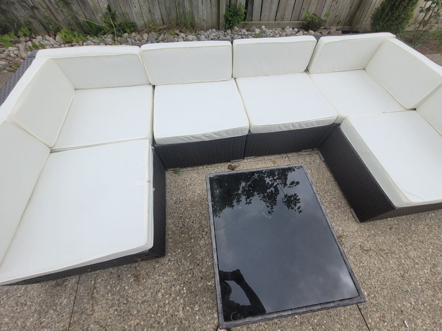 Outdoor Sectional Sofa Set with umbrella - photo 4