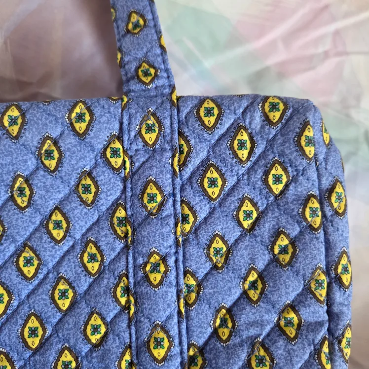 🆕Blue Quilted Travel Bag & Cosmetic Case image indicator(7)