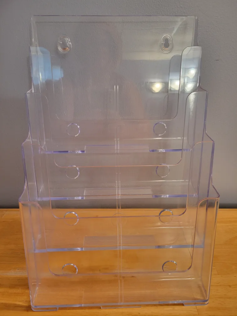 Acrylic Brochure Holder #freecycle thumbnail