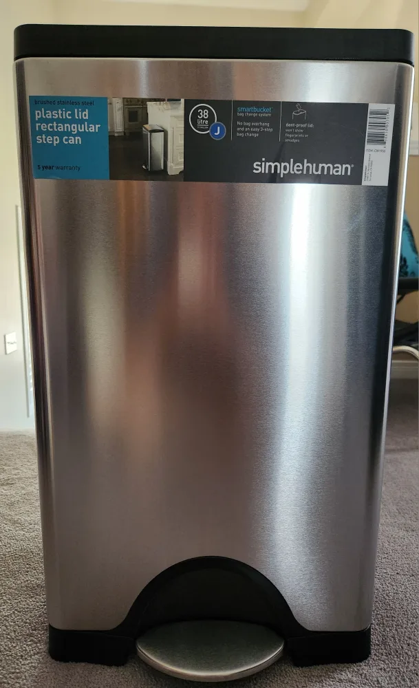 Simplehuman Rectangular Step Trash Can - 38 Litre image indicator(3)