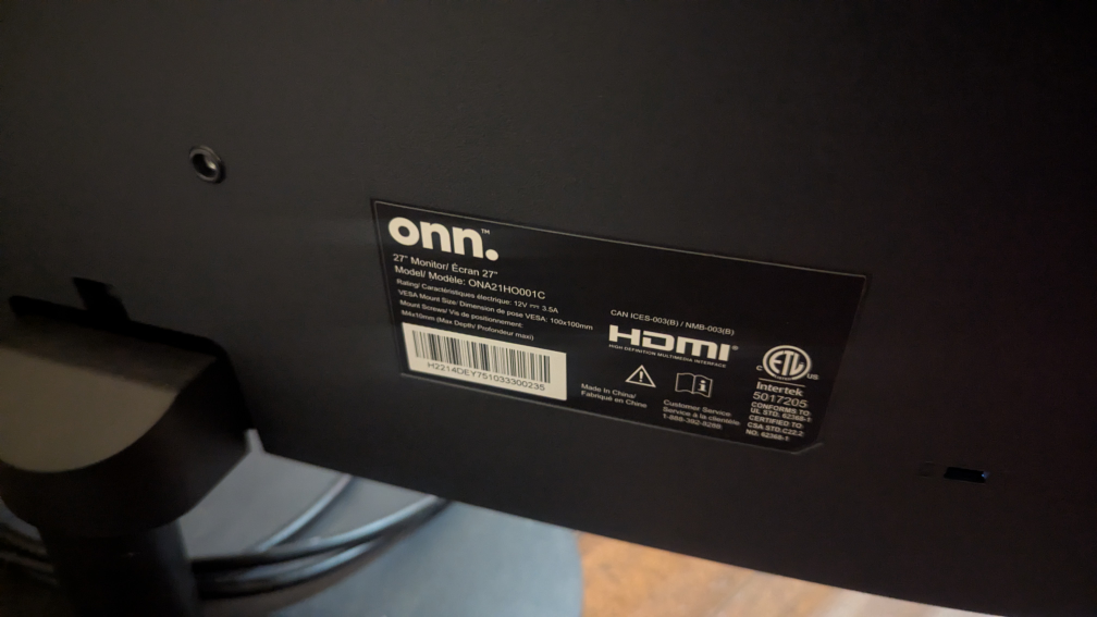 Onn 27-inch 1080p FHD LED Monitor - photo 2