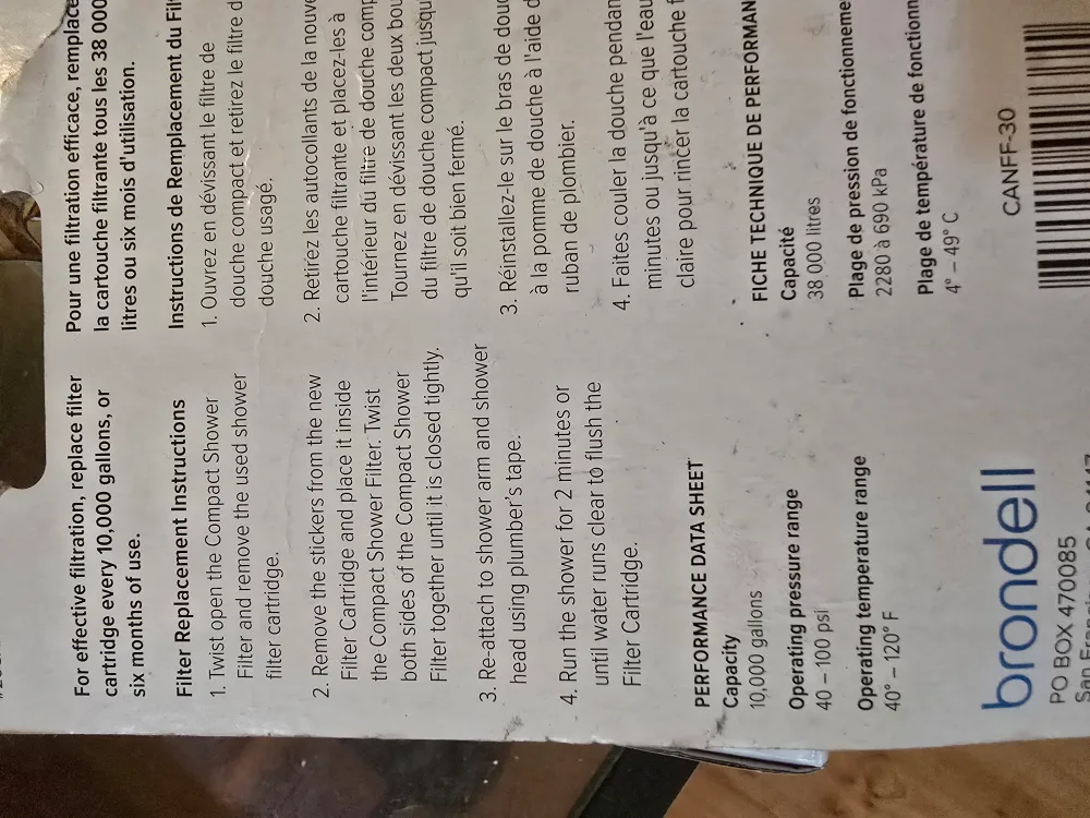 Brondell Nebia VivaSpring Compact Shower Filter image indicator(3)