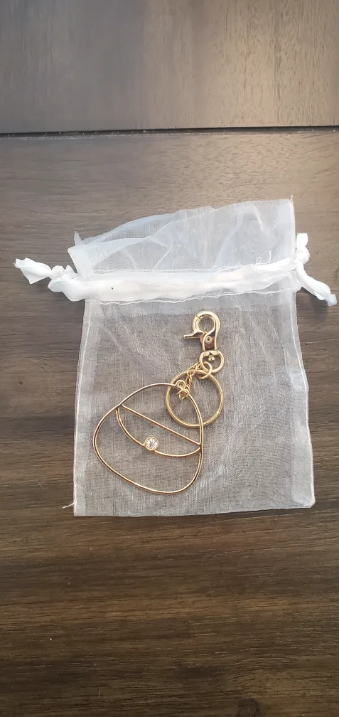 #freecycle Purse Keychain - Gold Tone thumbnail