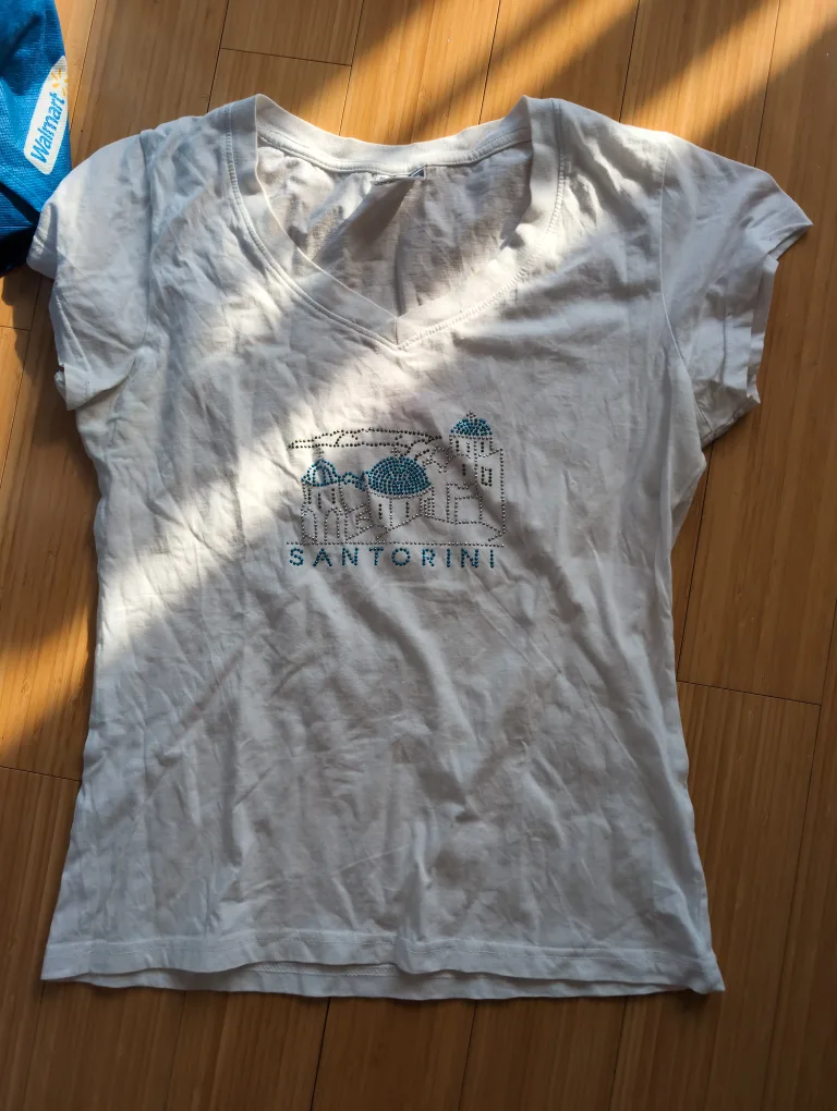 Santorini White T-Shirt thumbnail