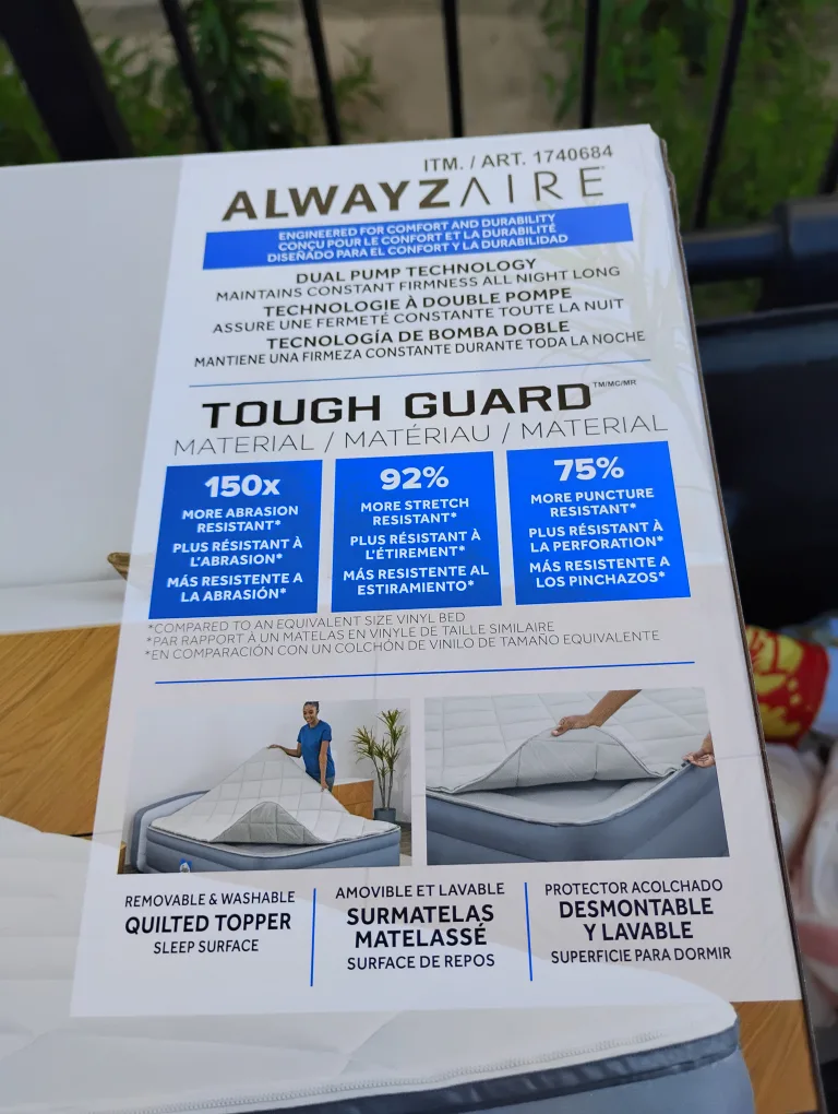 Sealy Always-Aire Tough Guard Air Mattress w/ Headboard thumbnail