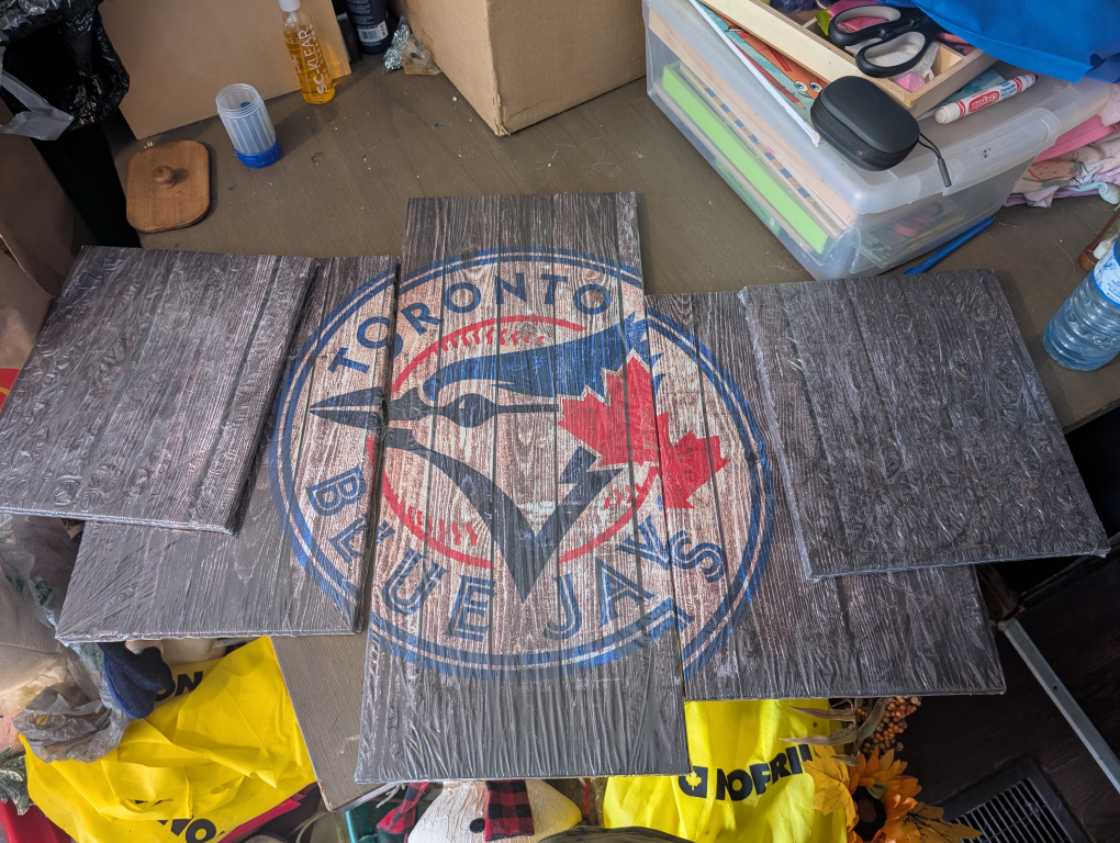 brand new in plastic, Toronto Blue Jays 5 piece canvas picture
