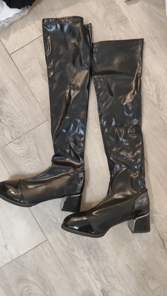 Black Thigh High Boots image indicator(3)