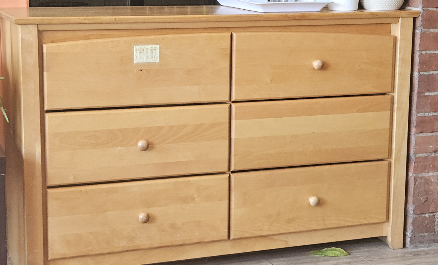 Wooden 6-Drawer Dresser