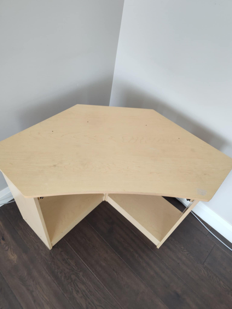 Corner Studio Desk - Beige Wood - photo 3