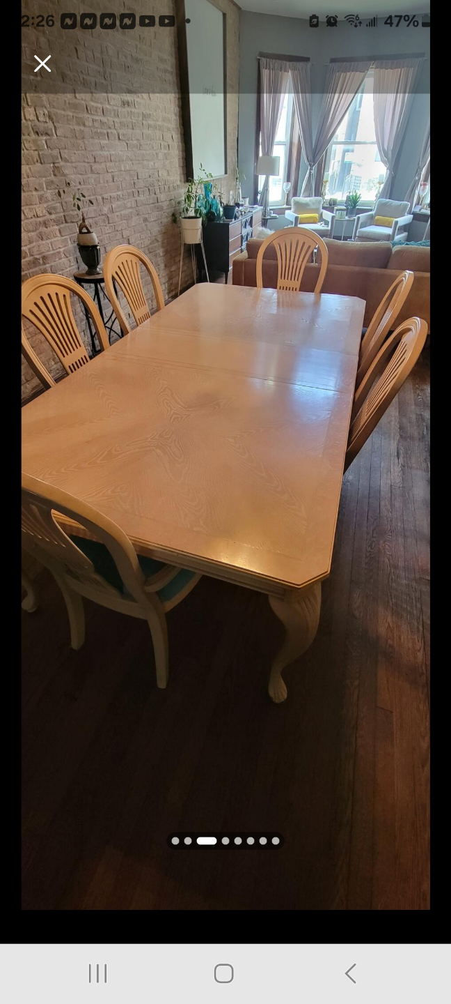 Wooden Dining Table and Chairs - photo 3