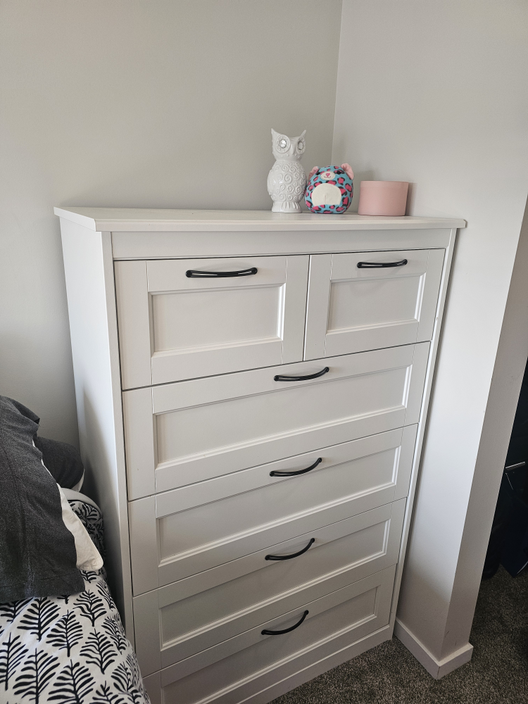 White Dresser with Drawers - photo 2