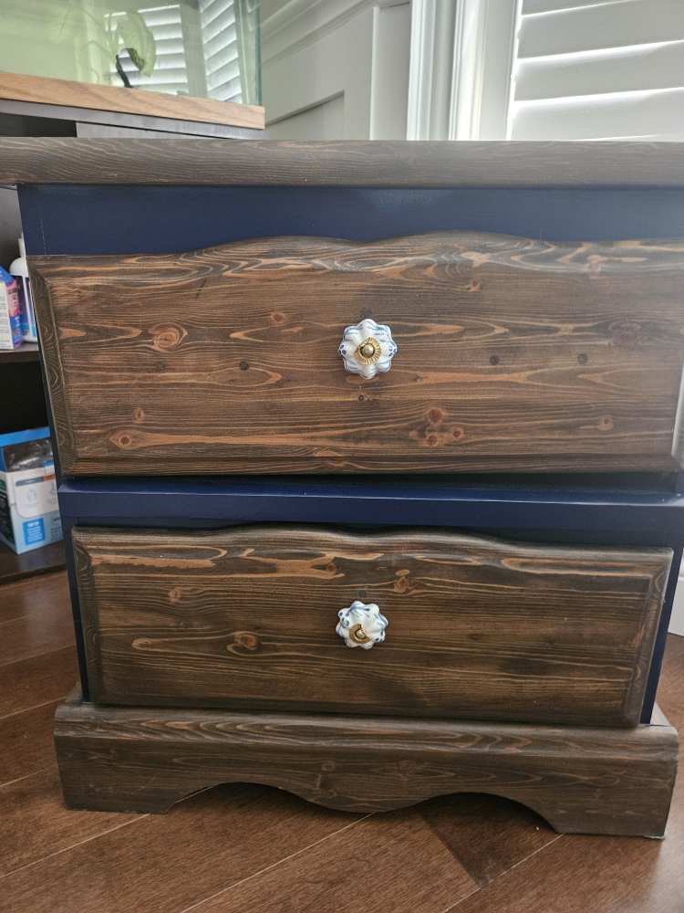 Wooden Nightstand With Drawers - photo 5